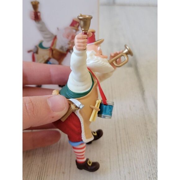 Hallmark Toymaker Santa 2010 ornament Xmas trumpet bell - Picture 2 of 6